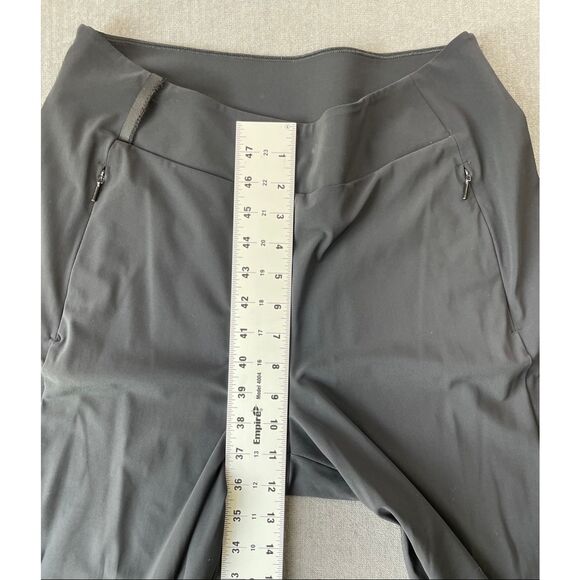 Athleta Cosmic‎ Wide Leg Pants Womens 8 Black Stretch Athletic Yoga Athleisure - Picture 6 of 13